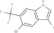 5-Bromo-3-iodo-6-(trifluoromethyl)-1H-indole