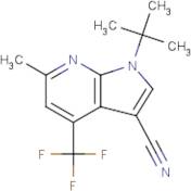 1-(tert-Butyl)-6-methyl-4-(trifluoromethyl)-1H-pyrrolo[2,3-b]pyridine-3-carbonitrile
