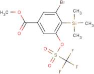 Methyl 3-bromo-5-(((trifluoromethyl)sulfonyl)oxy)-4-(trimethylsilyl)benzoate