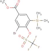 Methyl 3-bromo-4-(((trifluoromethyl)sulfonyl)oxy)-5-(trimethylsilyl)benzoate