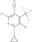 5-Bromo-6-cyclopropyl-2-hydroxy-4-(trifluoromethyl)nicotinonitrile