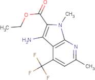 Ethyl 3-amino-1,6-dimethyl-4-(trifluoromethyl)-1H-pyrrolo[2,3-b]pyridine-2-carboxylate