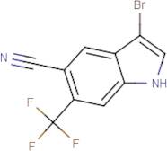 3-Bromo-6-(trifluoromethyl)-1H-indole-5-carbonitrile