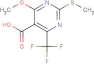 4-Methoxy-2-(methylthio)-6-(trifluoromethyl)pyrimidine-5-carboxylic acid