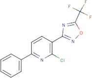2-Chloro-6-phenyl-3-[5-(trifluoromethyl)-1,2,4-oxadiazol-3-yl]pyridine