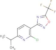 2-Chloro-6-isopropyl-3-[5-(trifluoromethyl)-1,2,4-oxadiazol-3-yl]pyridine