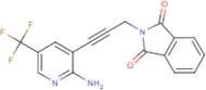 2-{3-[2-Amino-5-(trifluoromethyl)-3-pyridinyl]-2-propynyl}-1H-isoindole-1,3(2H)-dione