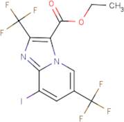 Ethyl 2,6-bis(trifluoromethyl)-8-iodoimidazo[1,2-a]pyridine-3-carboxylate