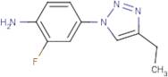 4-(4-Ethyl-1H-1,2,3-triazol-1-yl)-2-fluoroaniline