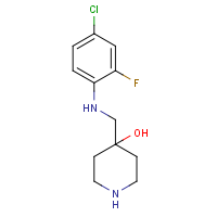 4-{[(4-Chloro-2-fluorophenyl)amino]methyl}piperidin-4-ol