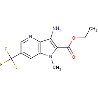 Ethyl 3-amino-1-methyl-6-(trifluoromethyl)-1H-pyrrolo[3,2-b]pyridine-2-carboxylate