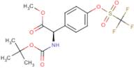 Methyl (2R)-2-{[(tert-butoxy)carbonyl]amino}-2-{4-[(trifluoromethane)sulfonyloxy]phenyl}acetate