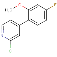 2-Chloro-4-(4-fluoro-2-methoxyphenyl)pyridine