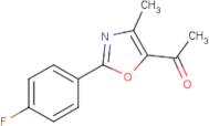 1-[2-(4-Fluorophenyl)-4-methyl-1,3-oxazol-5-yl]ethan-1-one