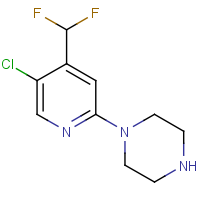 1-[5-Chloro-4-(difluoromethyl)pyridin-2-yl]piperazine