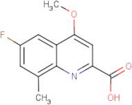 6-Fluoro-4-methoxy-8-methylquinoline-2-carboxylic acid