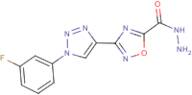 3-[1-(3-Fluorophenyl)-1H-1,2,3-triazol-4-yl]-1,2,4-oxadiazole-5-carbohydrazide