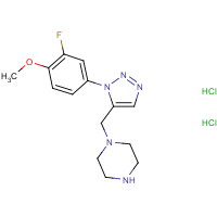 1-{[1-(3-Fluoro-4-methoxyphenyl)-1H-1,2,3-triazol-5-yl]methyl}piperazine dihydrochloride