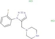 1-{[1-(2-Fluorophenyl)-1H-1,2,3-triazol-5-yl]methyl}piperazine dihydrochloride