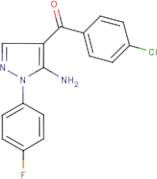 [5-Amino-1-(4-fluorophenyl)-1H-pyrazol-4-yl](4-chlorophenyl)methanone