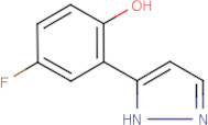 4-Fluoro-2-(1H-pyrazol-5-yl)phenol