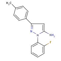 1-(2-Fluorophenyl)-3-(4-methylphenyl)-1H-pyrazol-5-amine