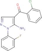 [5-Amino-1-(2-fluorophenyl)-1H-pyrazol-4-yl](2-chlorophenyl)methanone