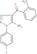 [5-Amino-1-(4-fluorophenyl)-1H-pyrazol-4-yl](2-methylphenyl)methanone