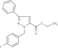 Ethyl 1-(4-fluorobenzyl)-3-phenyl-1H-pyrazole-5-carboxylate