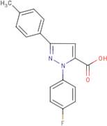 1-(4-Fluorophenyl)-3-(4-methylphenyl)-1H-pyrazole-5-carboxylic acid