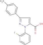 1-(2-Fluorophenyl)-3-(4-methylphenyl)-1H-pyrazole-5-carboxylic acid