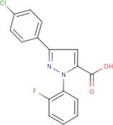 3-(4-Chlorophenyl)-1-(2-fluorophenyl)-1H-pyrazole-5-carboxylic acid