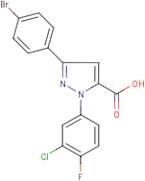 3-(4-Bromophenyl)-1-(3-chloro-4-fluorophenyl)-1H-pyrazole-5-carboxylic acid