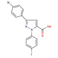 3-(4-Bromophenyl)-1-(4-fluorophenyl)-1H-pyrazole-5-carboxylic acid