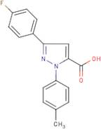 3-(4-Fluorophenyl)-1-(4-methylphenyl)-1H-pyrazole-5-carboxylic acid