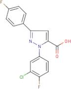 1-(3-Chloro-4-fluorophenyl)-3-(4-fluorophenyl)-1H-pyrazole-5-carboxylic acid