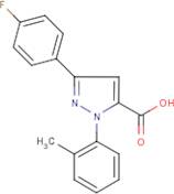 3-(4-Fluorophenyl)-1-(2-methylphenyl)-1H-pyrazole-5-carboxylic acid