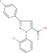 1-(2-Chlorophenyl)-3-(4-fluorophenyl)-1H-pyrazole-5-carboxylic acid