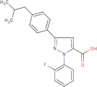 1-(2-Fluorophenyl)-3-(4-isobutylphenyl)-1H-pyrazole-5-carboxylic acid