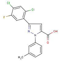 3-(2,4-Dichloro-5-fluorophenyl)-1-(3-methylphenyl)-1H-pyrazole-5-carboxylic acid