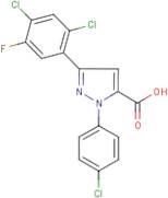 3-(2,4-Dichloro-5-fluorophenyl)-1-(4-chlorophenyl)-1H-pyrazole-5-carboxylic acid