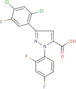 3-(2,4-Dichloro-5-fluorophenyl)-1-(2,4-difluorophenyl)-1H-pyrazole-5-carboxylic acid