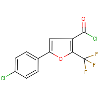 5-(4-Chlorophenyl)-2-(trifluoromethyl)furan-3-carbonyl chloride