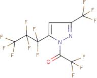 5(3)-(Heptafluoropropyl)-1-(trifluoroacetyl)-3(5)-(trifluoromethyl)pyrazole