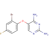 5-(2-Bromo-4-fluorophenoxy)pyrimidine-2,4-diamine