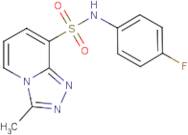 N-(4-Fluorophenyl)-3-methyl-[1,2,4]triazolo[4,3-a]pyridine-8-sulfonamide