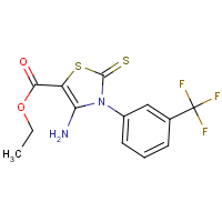 Ethyl 4-amino-2-sulfanylidene-3-[3-(trifluoromethyl)phenyl]-2,3-dihydro-1,3-thiazole-5-carboxylate