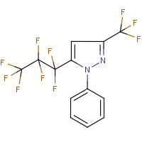 5(3)-(Heptafluoropropyl)-1-phenyl-3(5)-(trifluoromethyl)pyrazole