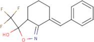 (7E)-7-Benzylidene-3,3a,4,5,6,7-hexahydro-3-hydroxy-3-(trifluoromethyl)-2,1-benzisoxazole