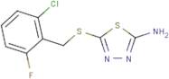 5-{[(2-Chloro-6-fluorophenyl)methyl]sulfanyl}-1,3,4-thiadiazol-2-amine